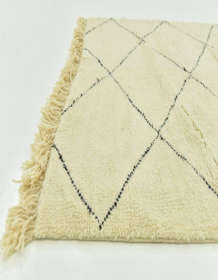 Detail image of 5' 3 x 8' 2  Hand Knotted Moroccan Wool Rug