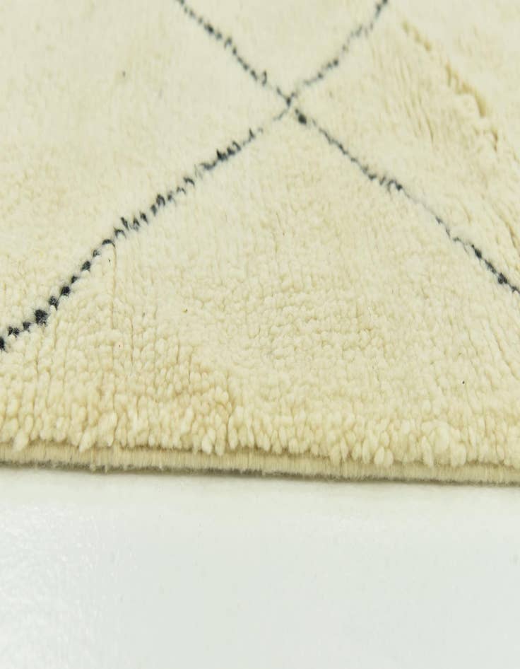 Detail image of 5' 3 x 8' 2  Hand Knotted Moroccan Wool Rug