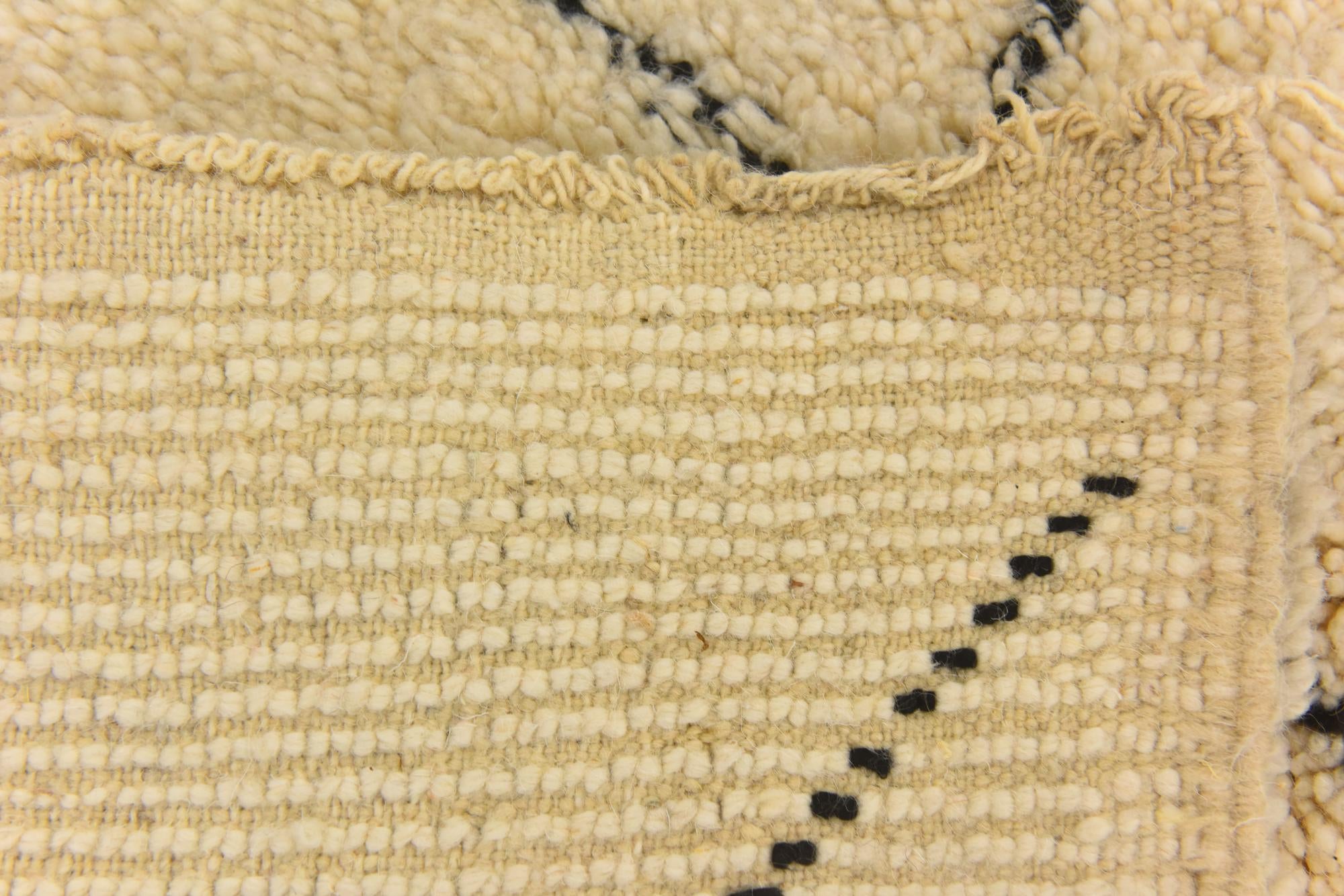 5' 3 x 8' 5 Hand Knotted Moroccan Wool Rug