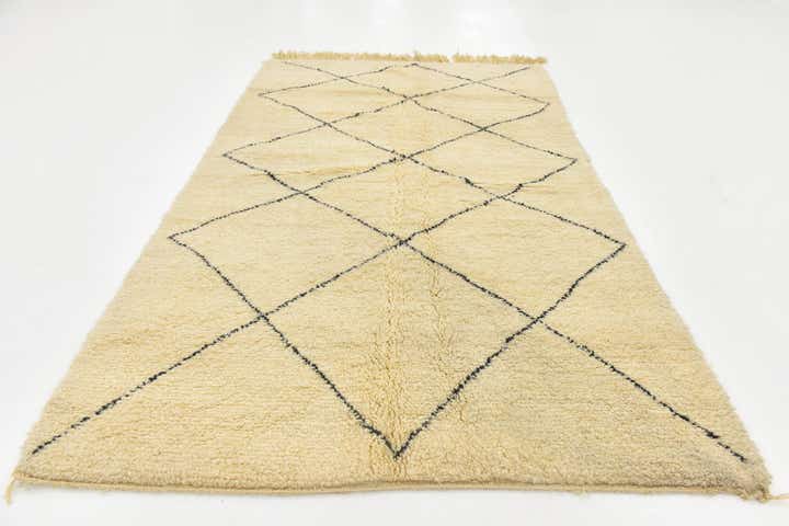 5' 3 x 8' 5 Hand Knotted Moroccan Wool Rug
