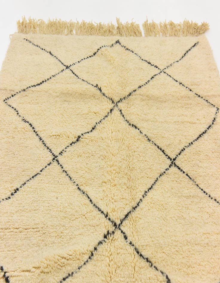 Detail image of 5' 3 x 8' 5  Hand Knotted Moroccan Wool Rug