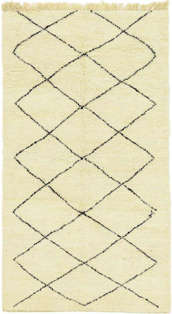 145cm x 265cm Handgeknüpft Marokkanisch Wolle Teppich