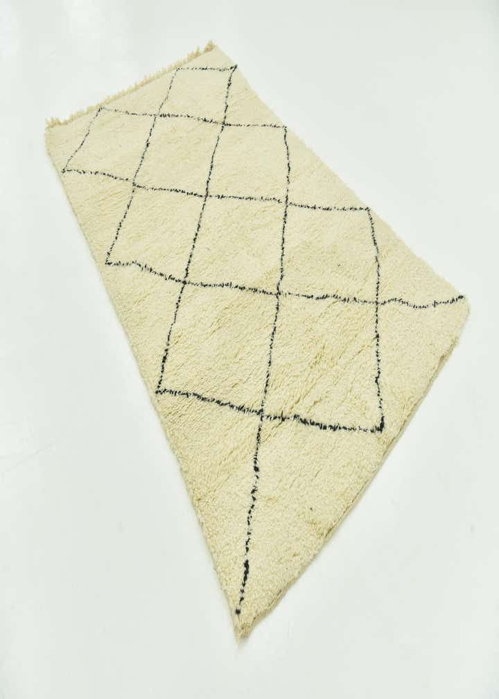 4' 10 x 7' 9 Hand Knotted Moroccan Wool Rug