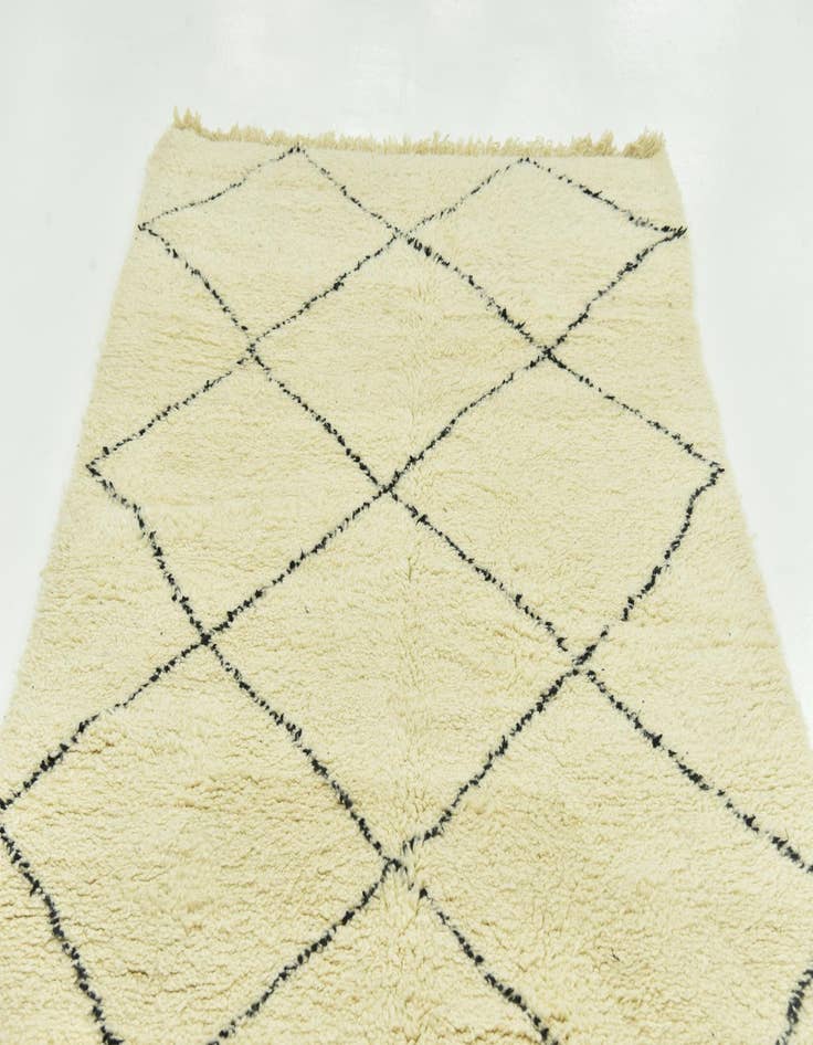 Detail image of 4' 10 x 7' 9  Hand Knotted Moroccan Wool Rug