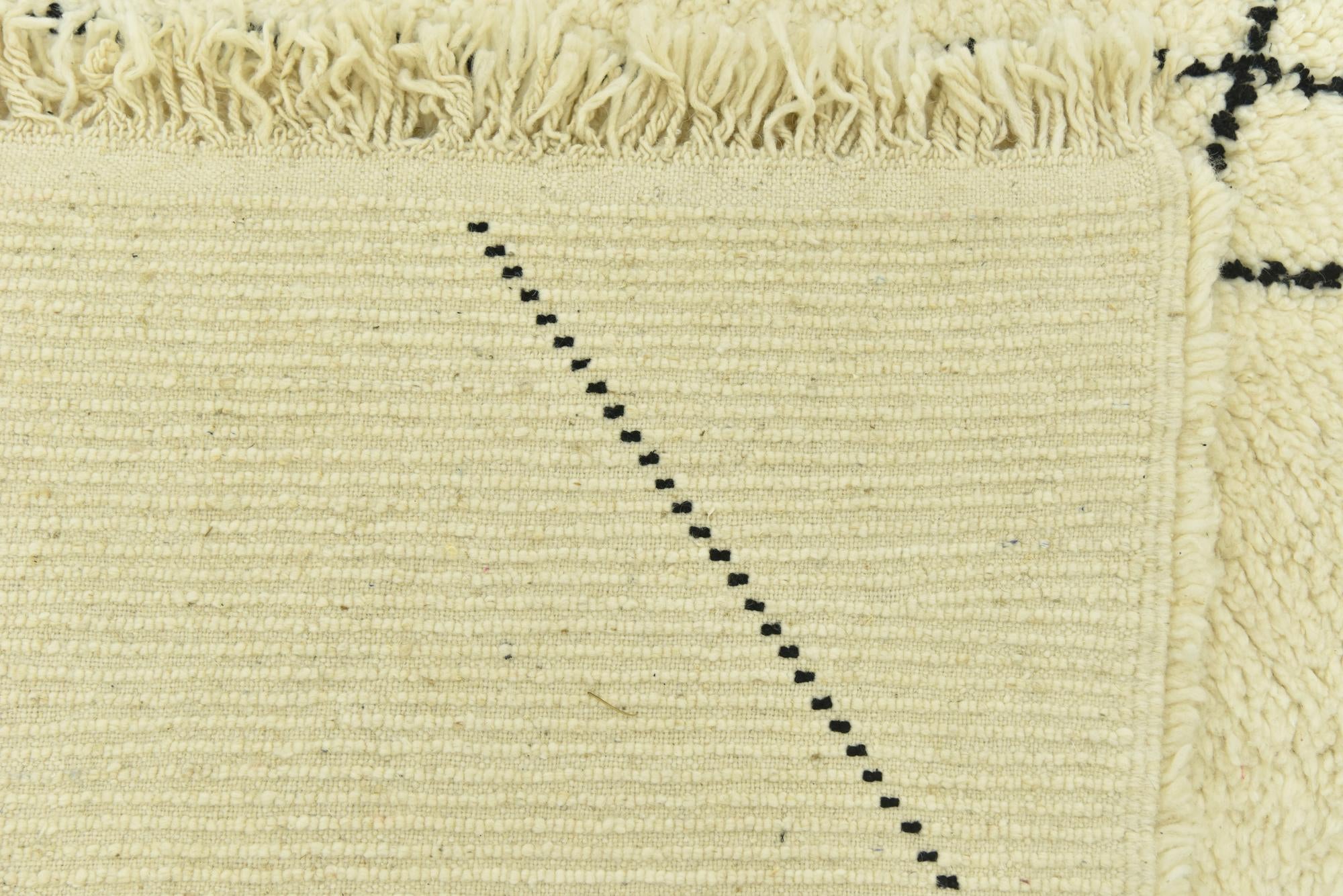 4' 10 x 8' Hand Knotted Moroccan Wool Rug