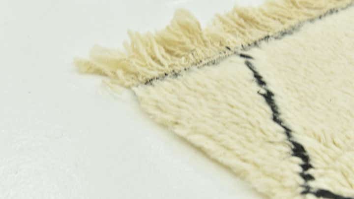 5' 3 x 7' 9 Hand Knotted Moroccan Wool Rug