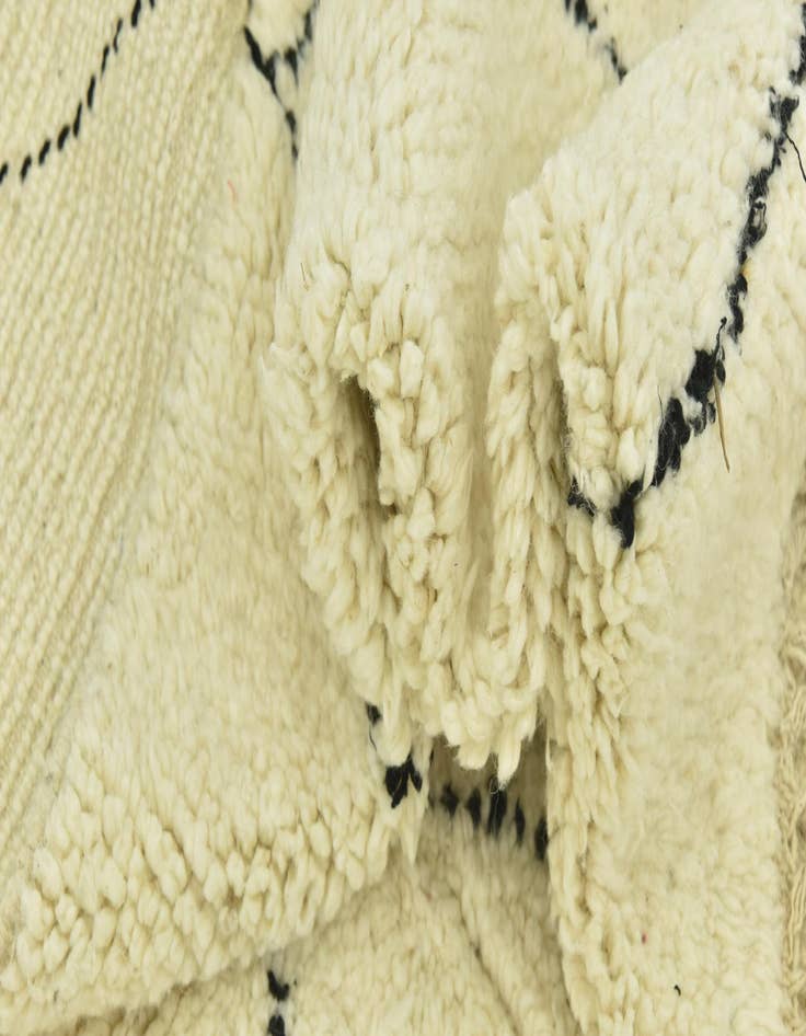 Detail image of 5' 4 x 8'  Hand Knotted Moroccan Wool Rug