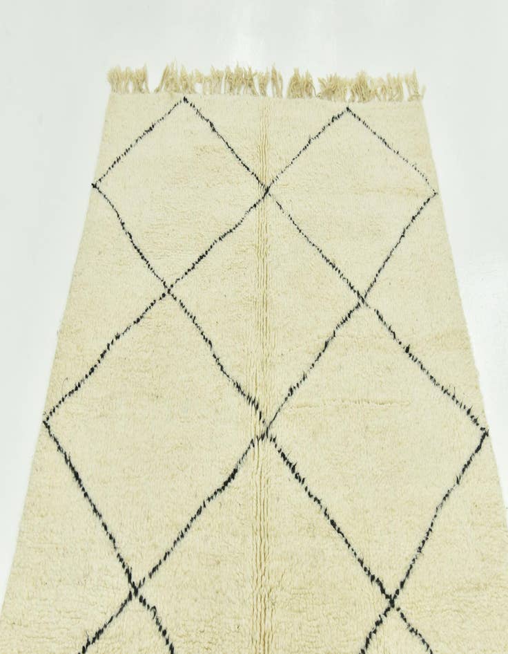 Detail image of 5' 4 x 8'  Hand Knotted Moroccan Wool Rug