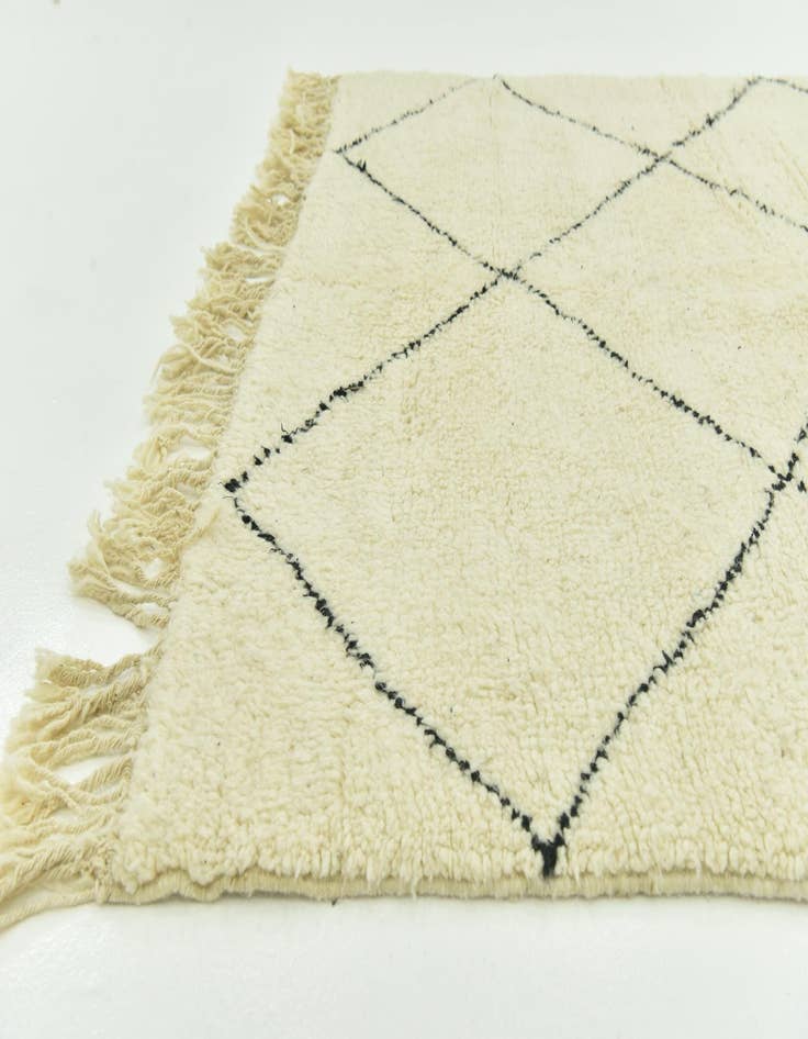 Detail image of 5' 4 x 8'  Hand Knotted Moroccan Wool Rug
