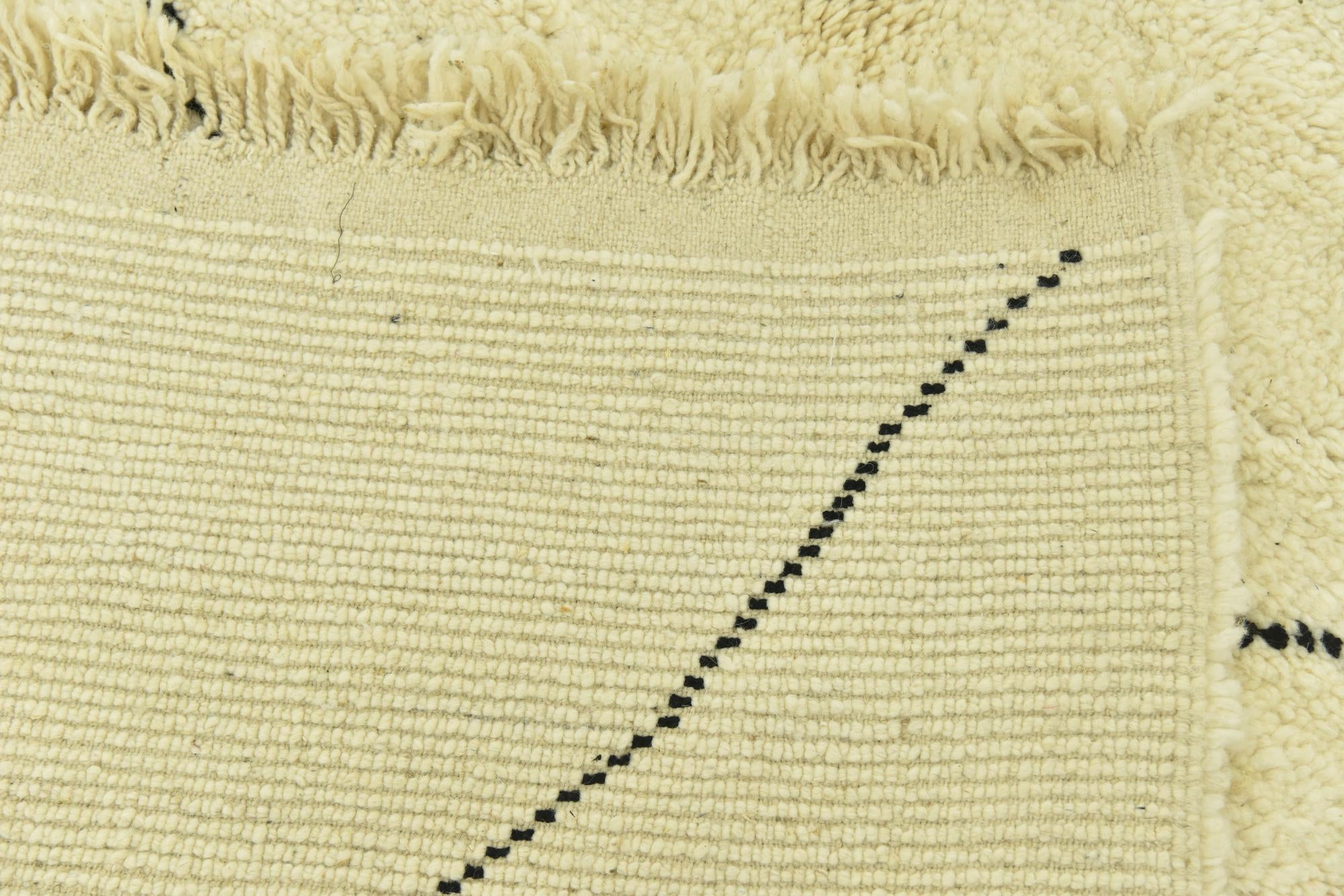 5' 6 x 7' 8 Hand Knotted Moroccan Wool Rug