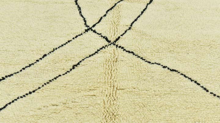 5' 6 x 7' 8 Hand Knotted Moroccan Wool Rug