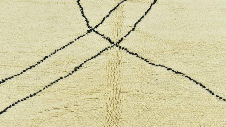 Detail image of 5' 6 x 7' 8 Hand Knotted Moroccan Wool Rug