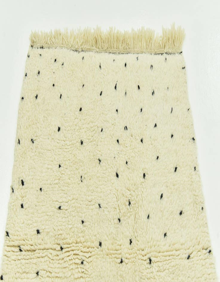 Detail image of 3' 6 x 4' 7 Hand Knotted Moroccan Wool Rug