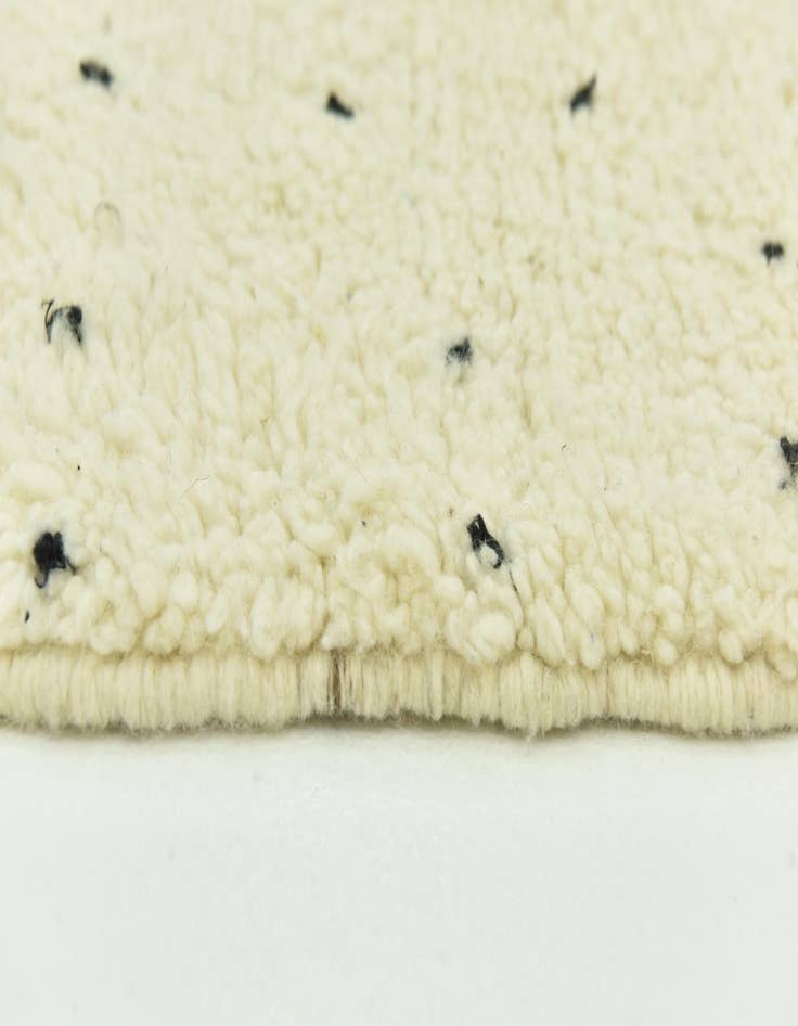 Detail image of 3' 6 x 4' 7 Hand Knotted Moroccan Wool Rug