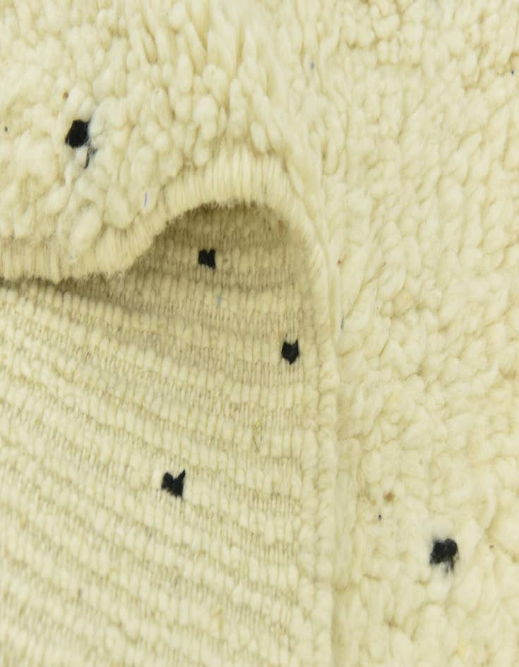 Detail image of 3' 6 x 4' 7 Hand Knotted Moroccan Wool Rug