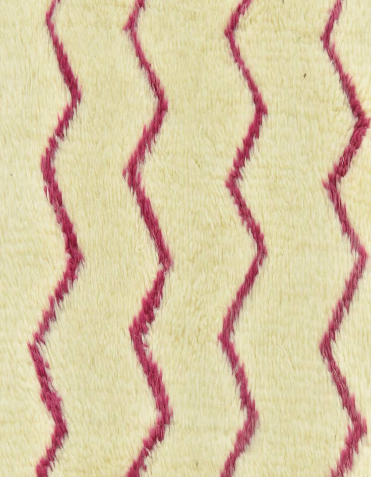 Detail image of 3' 5 x 4' 8  Hand Knotted Moroccan Wool Rug