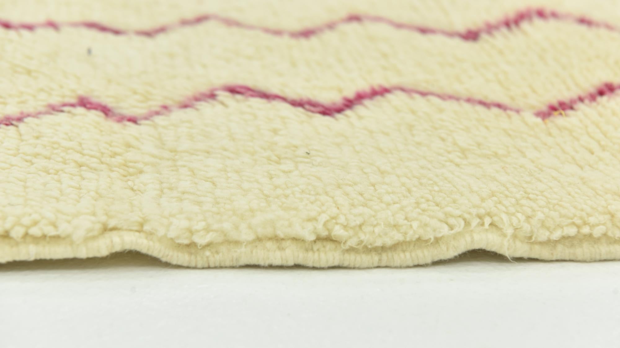3' 5 x 4' 8 Hand Knotted Moroccan Wool Rug