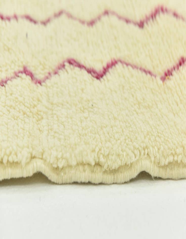 Detail image of 3' 5 x 4' 8  Hand Knotted Moroccan Wool Rug