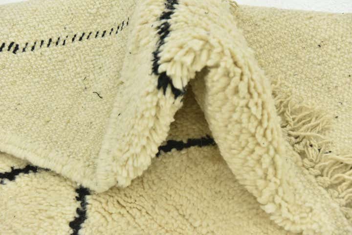 3' 5 x 4' 9 Hand Knotted Moroccan Wool Rug