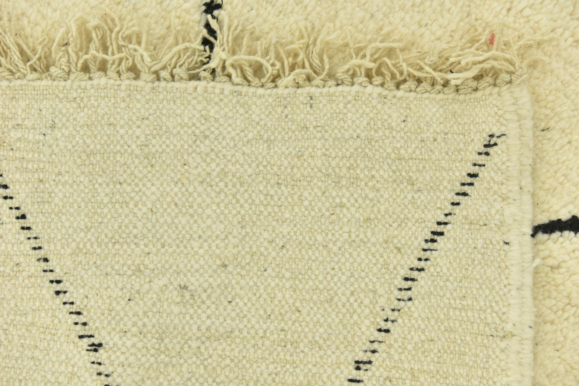 3' 5 x 4' 9 Hand Knotted Moroccan Wool Rug