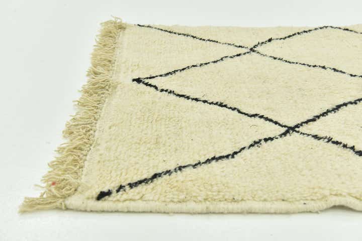 3' 5 x 4' 9 Hand Knotted Moroccan Wool Rug