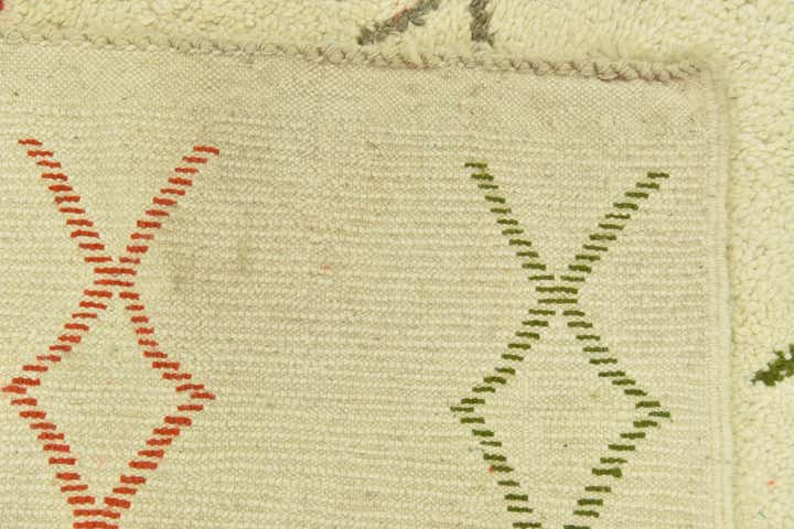 3' 4 x 5' Hand Knotted Moroccan Wool Rug