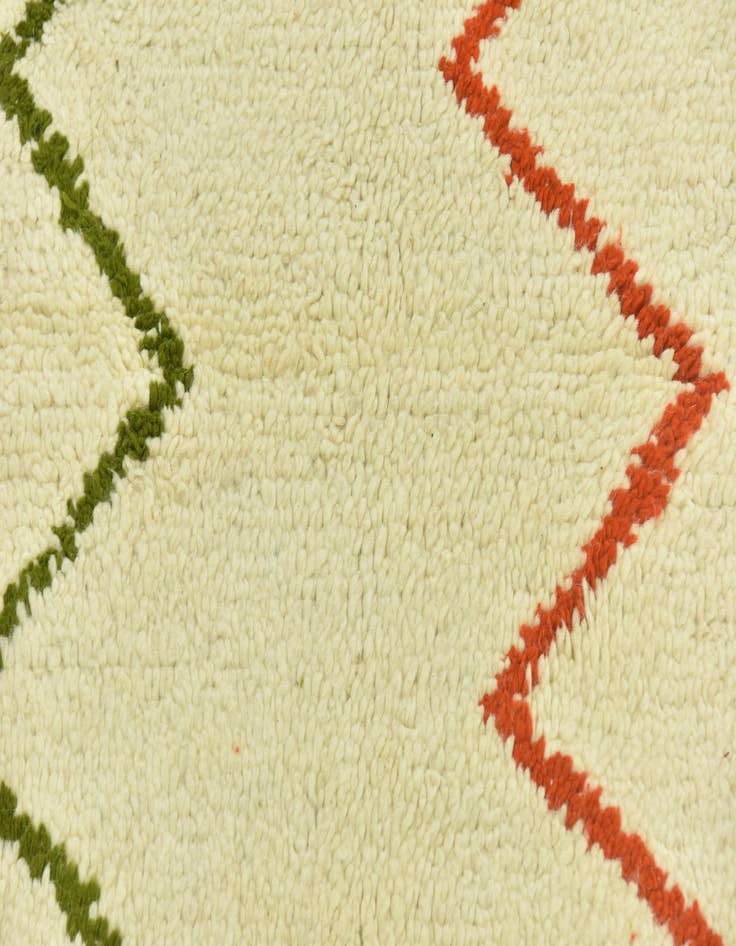 Detail image of 3' 4 x 5'  Hand Knotted Moroccan Wool Rug