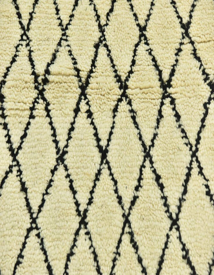 Detail image of 3' 4 x 5'  Hand Knotted Moroccan Wool Rug