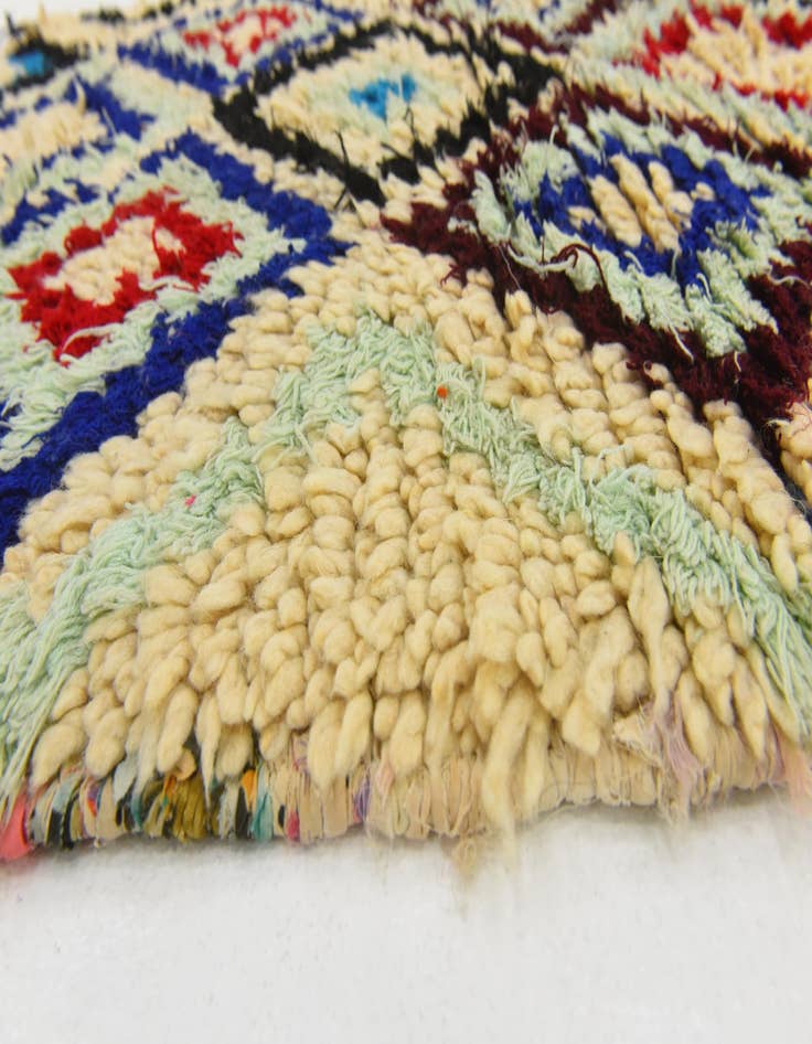 Detail image of 2' 9 x 6' 6  Hand Knotted Moroccan Wool Rug