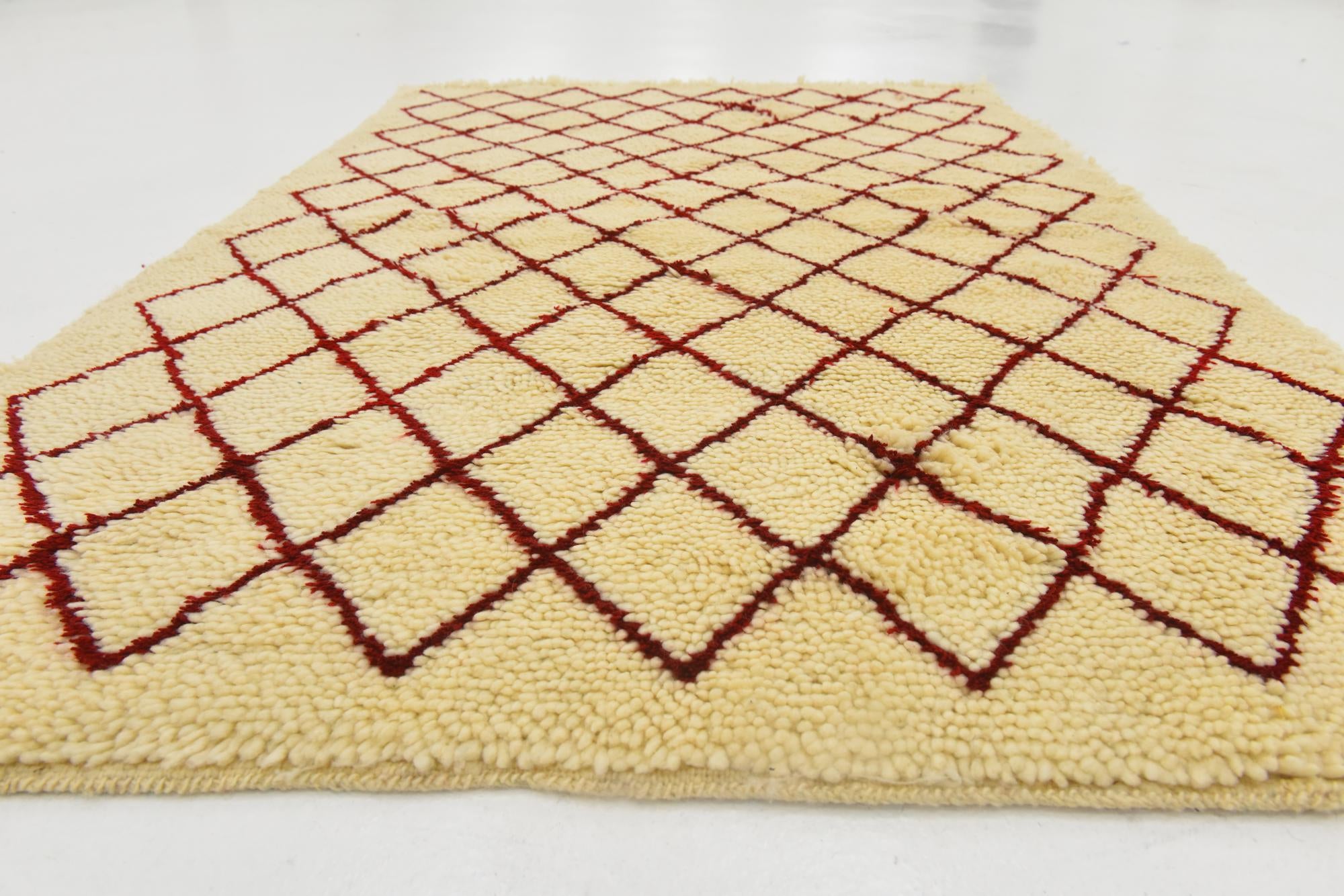 3' 6 x 5' Hand Knotted Moroccan Wool Rug
