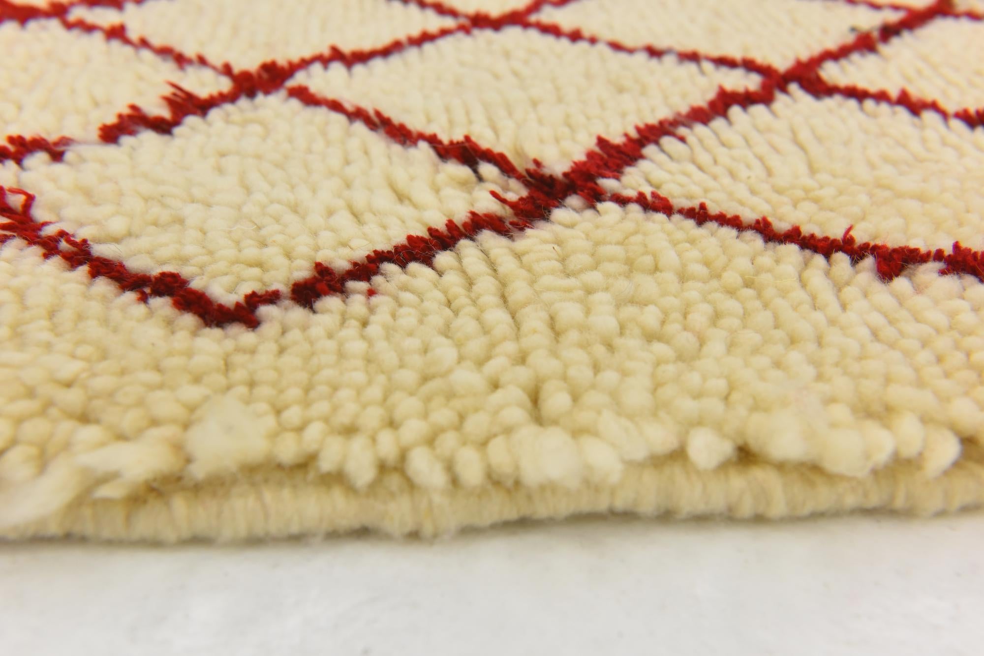 3' 6 x 5' Hand Knotted Moroccan Wool Rug