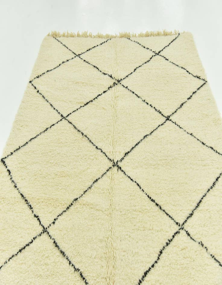 Detail image of 6' 7 x 9' 10  Hand Knotted Moroccan Wool Rug