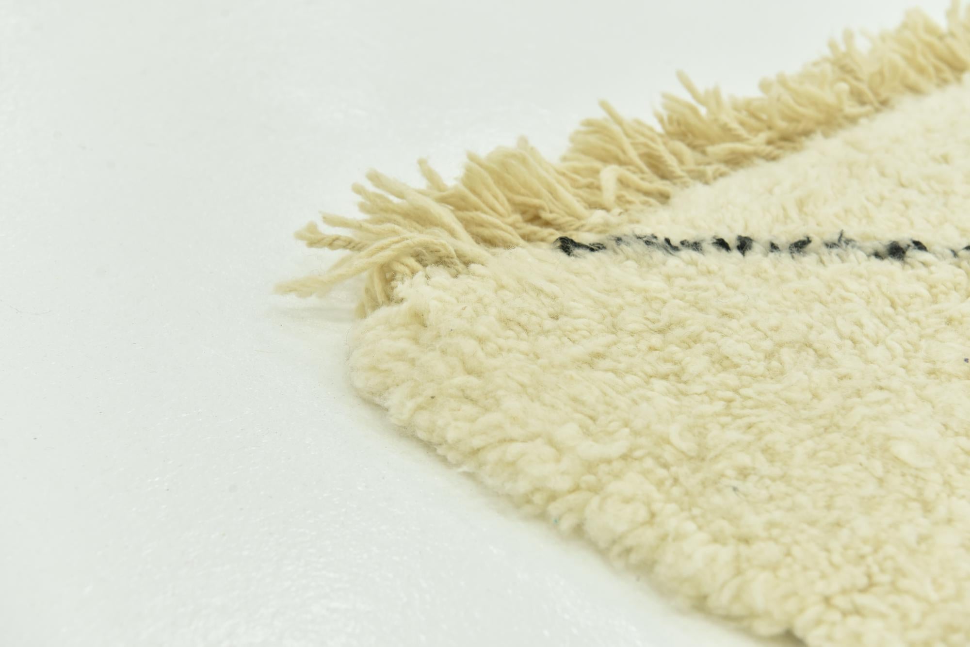 6' 7 x 9' 10 Hand Knotted Moroccan Wool Rug