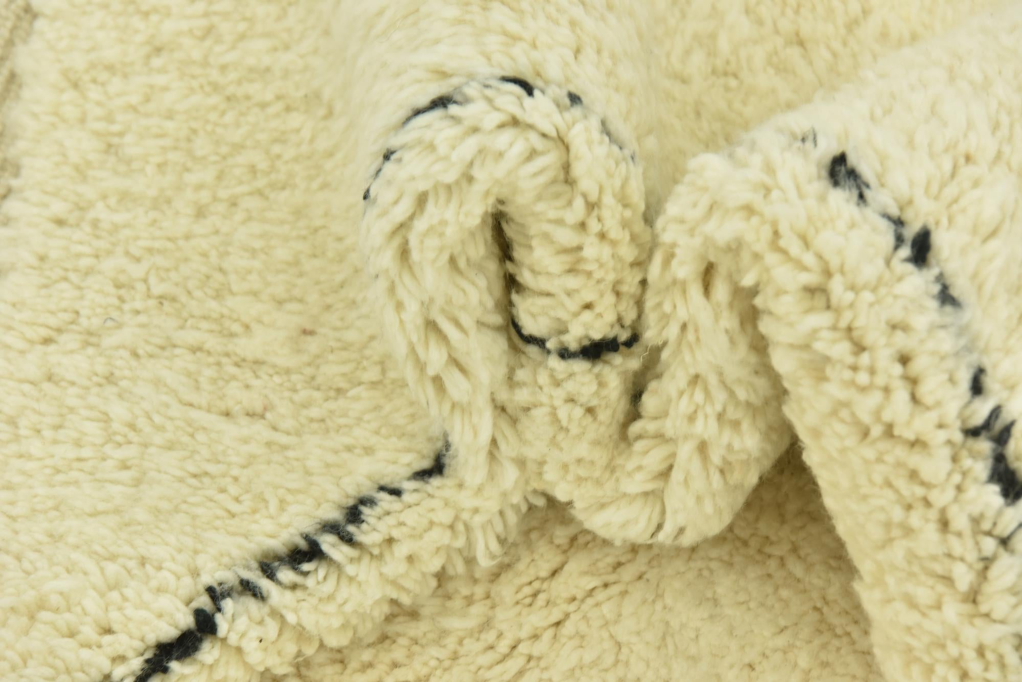 6' 8 x 10' 2 Hand Knotted Moroccan Wool Rug