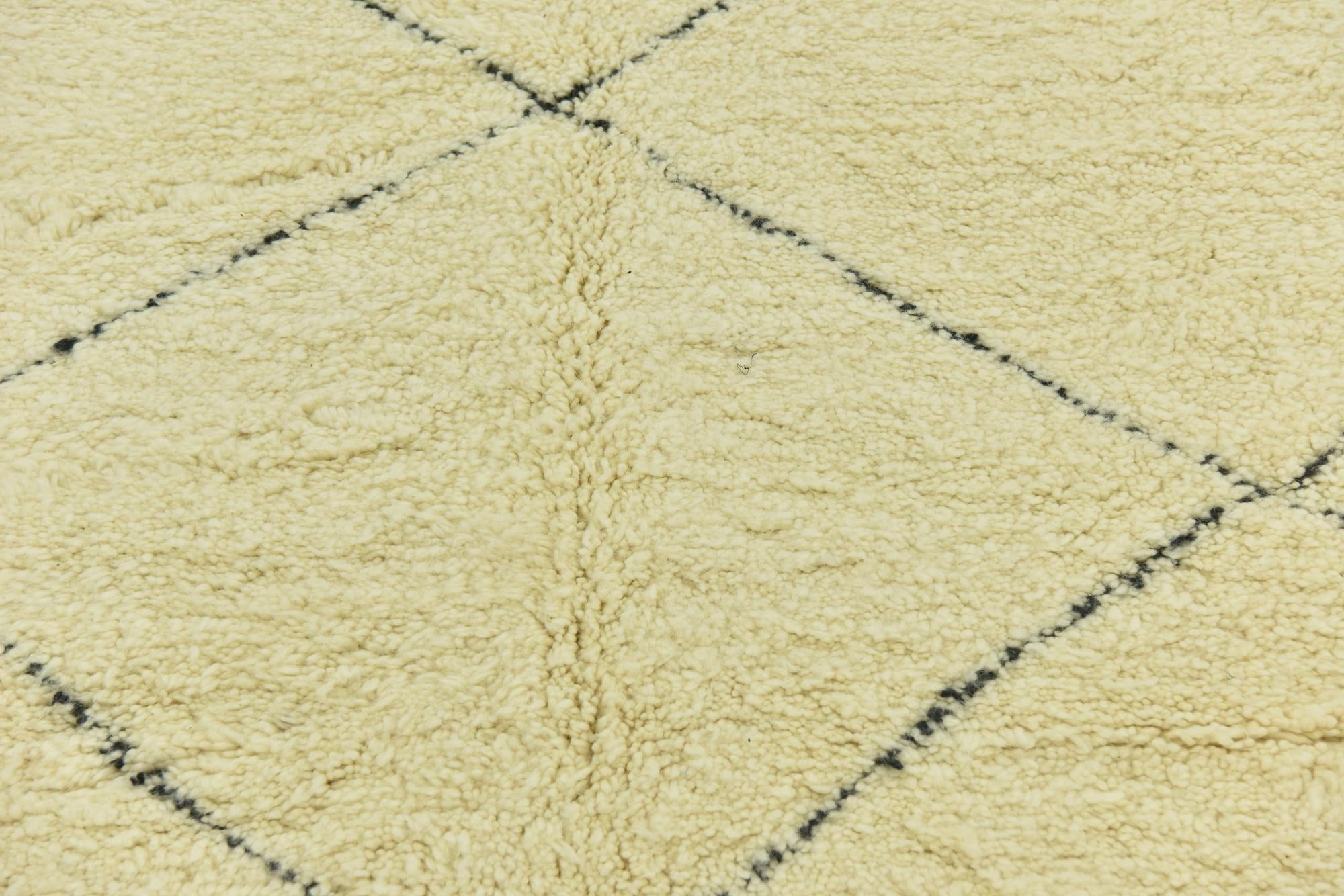 6' 8 x 10' 2 Hand Knotted Moroccan Wool Rug