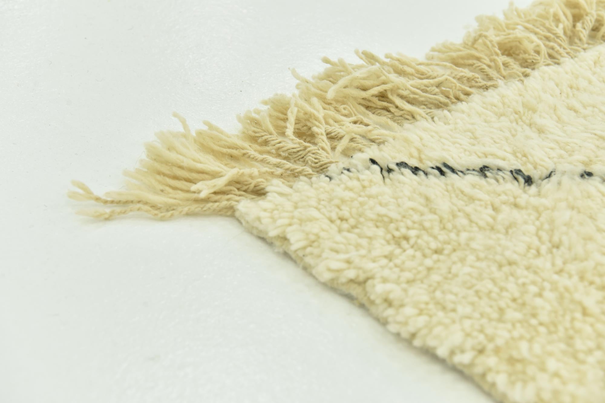 6' 8 x 10' 2 Hand Knotted Moroccan Wool Rug