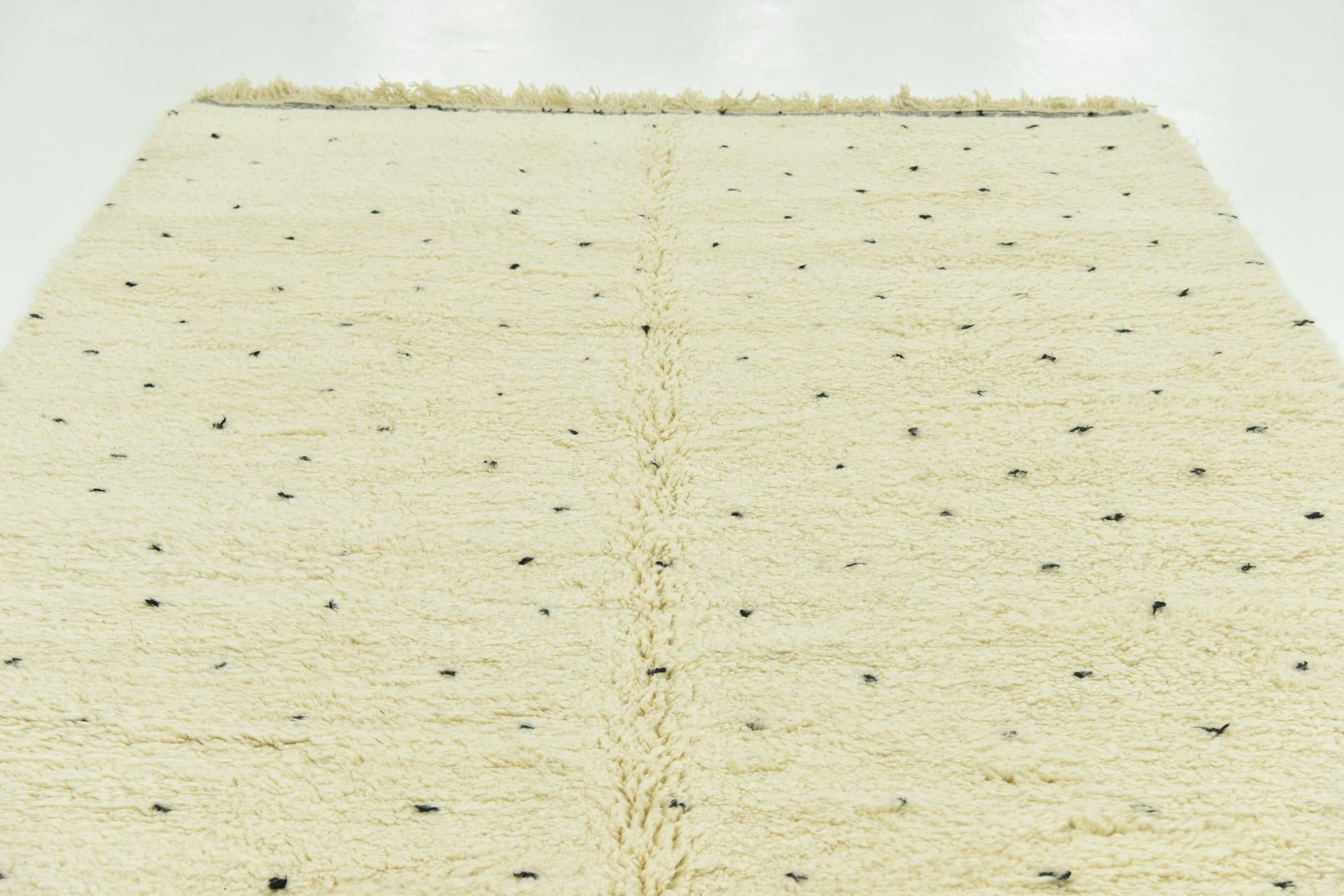 6' 7 x 10' 2 Hand Knotted Moroccan Wool Rug