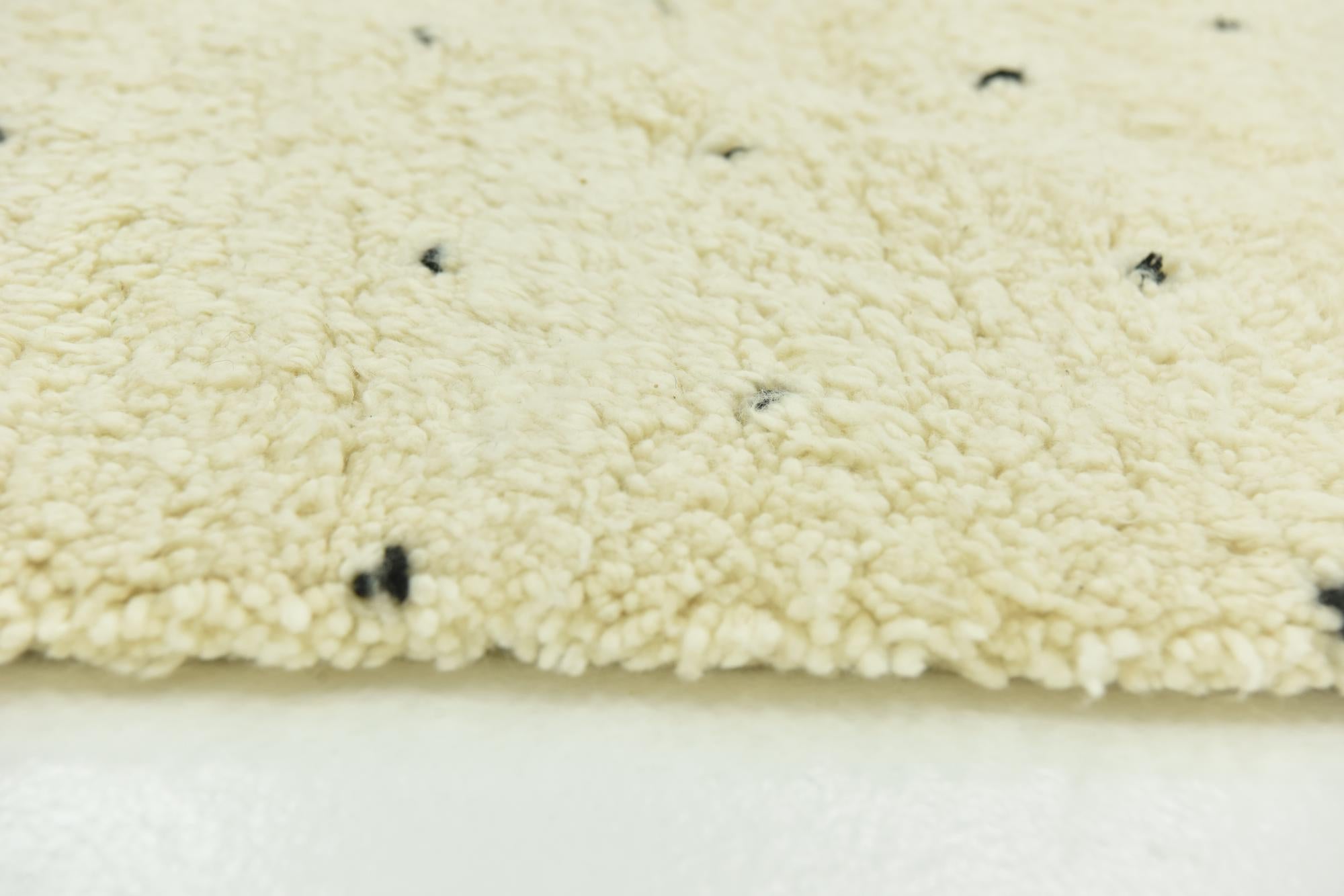 6' 7 x 10' 2 Hand Knotted Moroccan Wool Rug