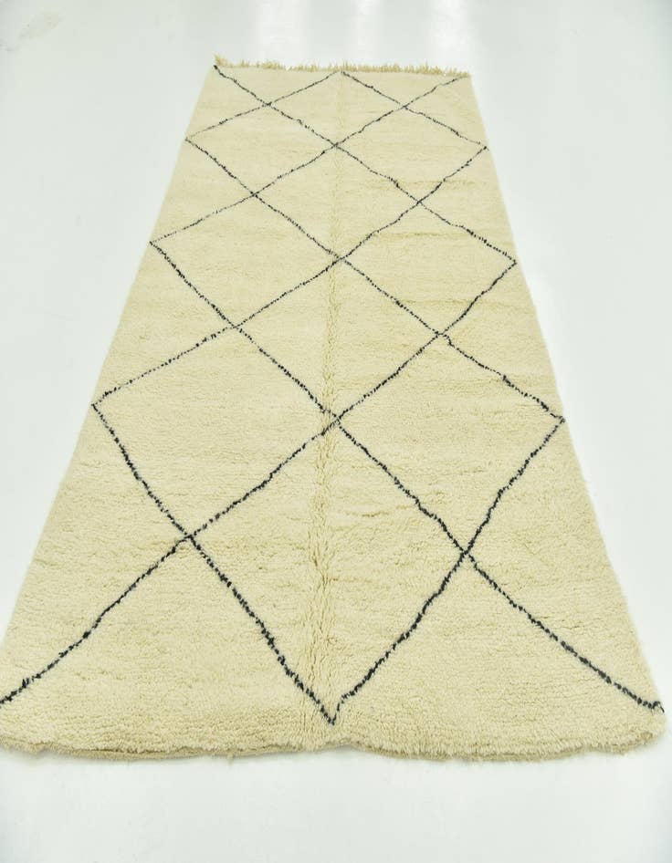 Detail image of 6' 6 x 9' 10  Hand Knotted Moroccan Wool Rug