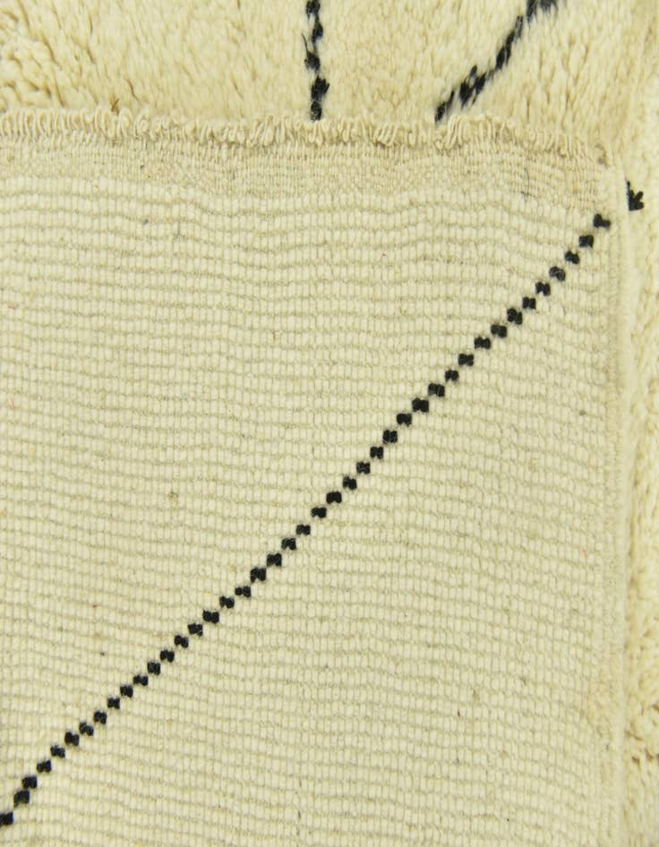 Detail image of 6' 8 x 10'  Hand Knotted Moroccan Wool Rug