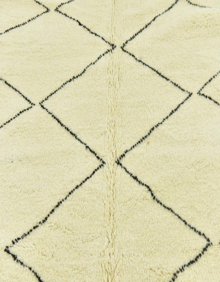 Detail image of 6' 8 x 10'  Hand Knotted Moroccan Wool Rug