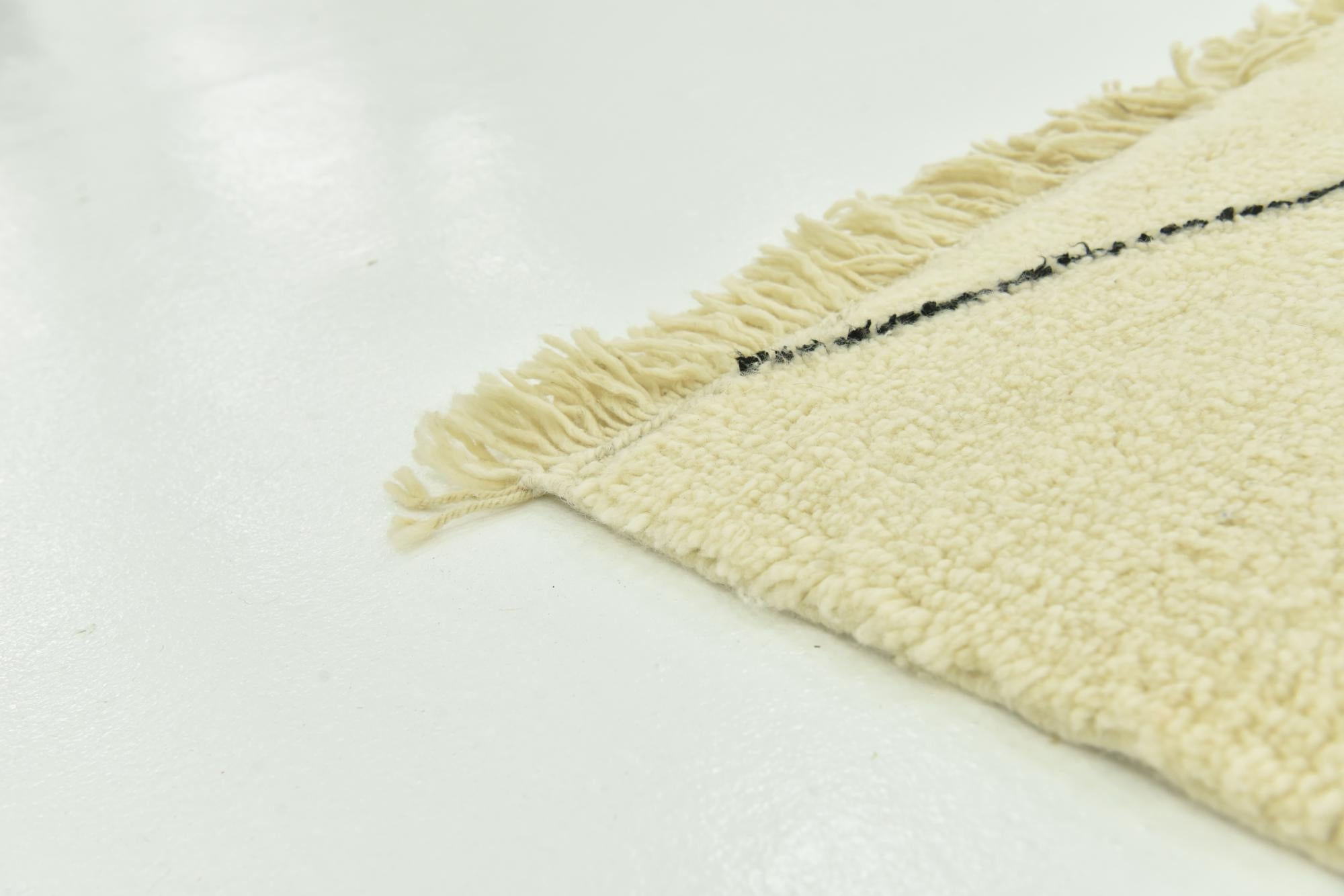 6' 8 x 10' Hand Knotted Moroccan Wool Rug