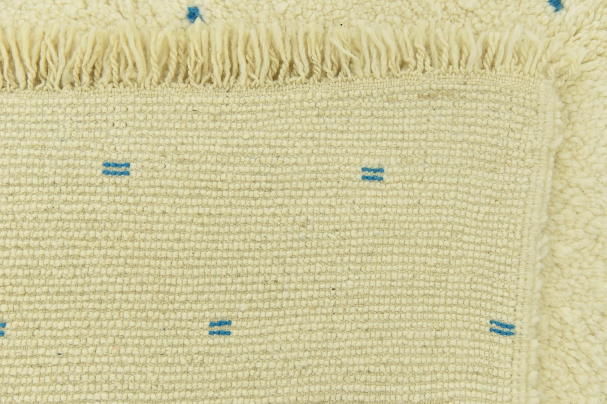 5' 4 x 8' 4 Hand Knotted Moroccan Wool Rug