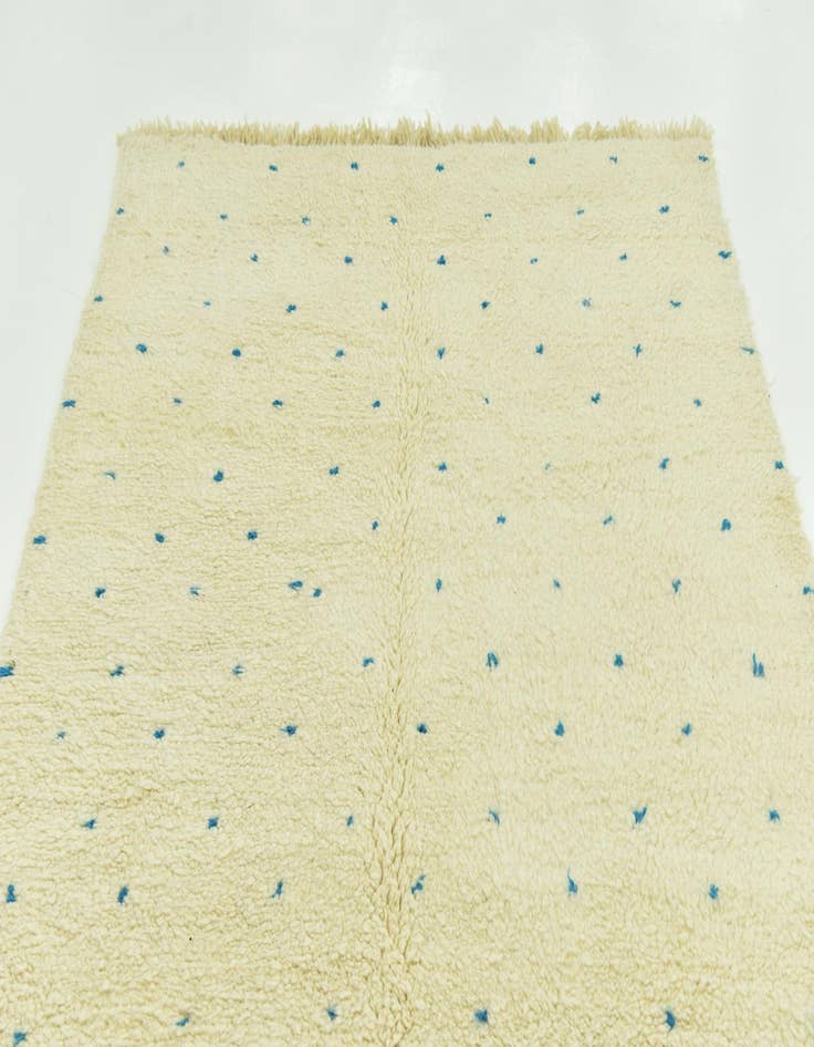 Detail image of 5' 4 x 8' 4 Hand Knotted Moroccan Wool Rug