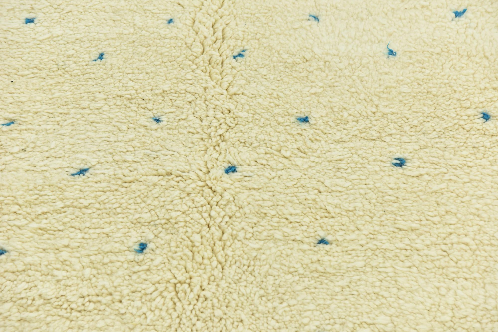 5' 4 x 8' 4 Hand Knotted Moroccan Wool Rug