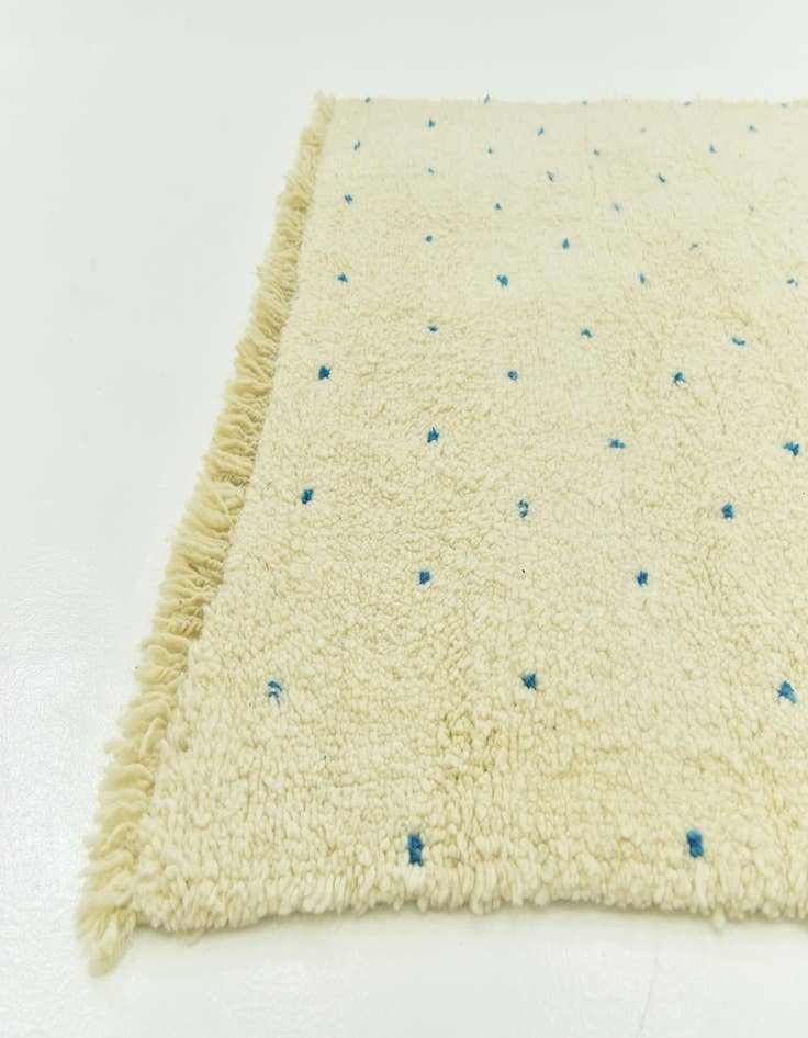 Detail image of 5' 4 x 8' 4 Hand Knotted Moroccan Wool Rug