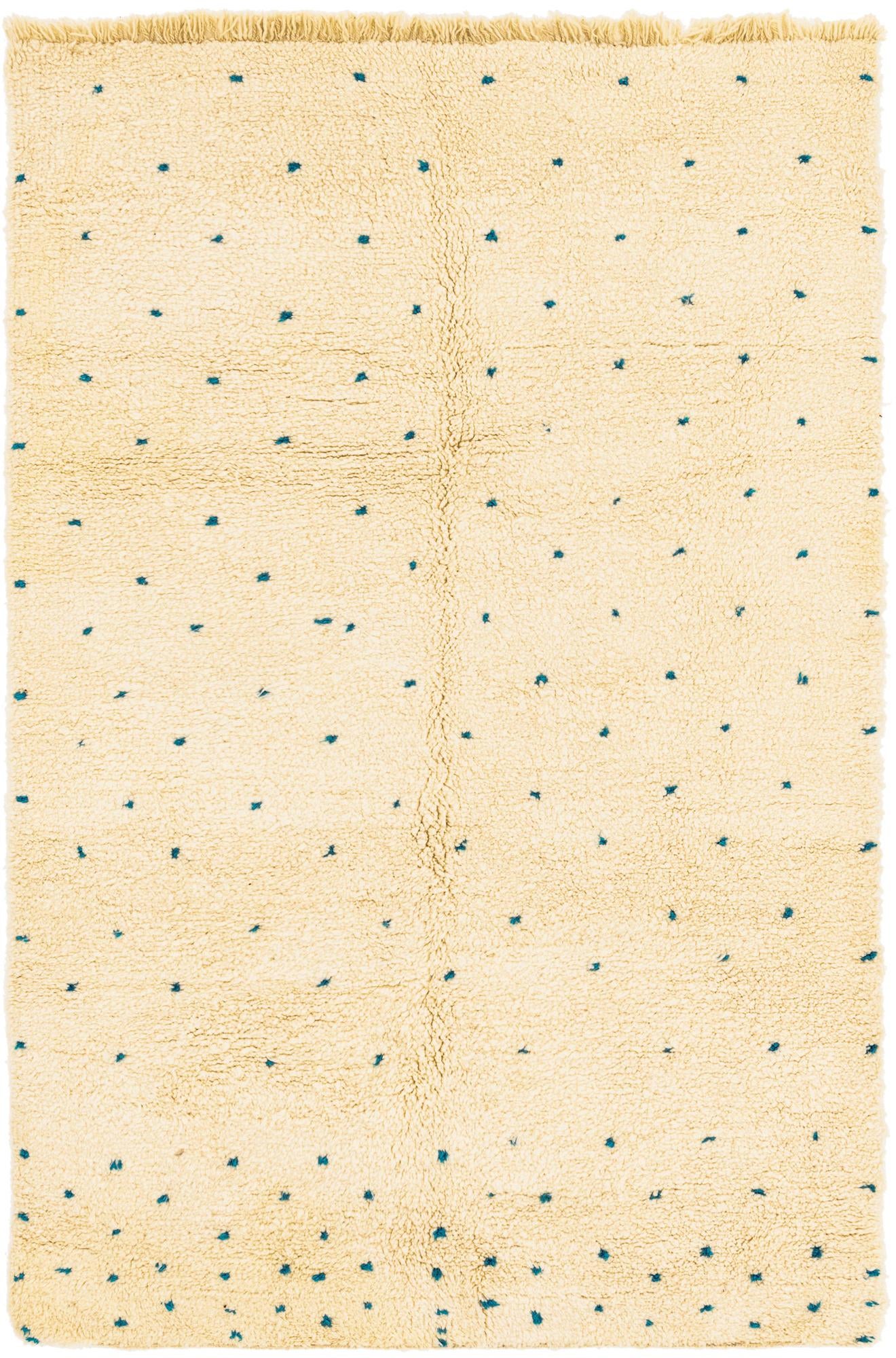 5' 4 x 8' 4 Hand Knotted Moroccan Wool Rug