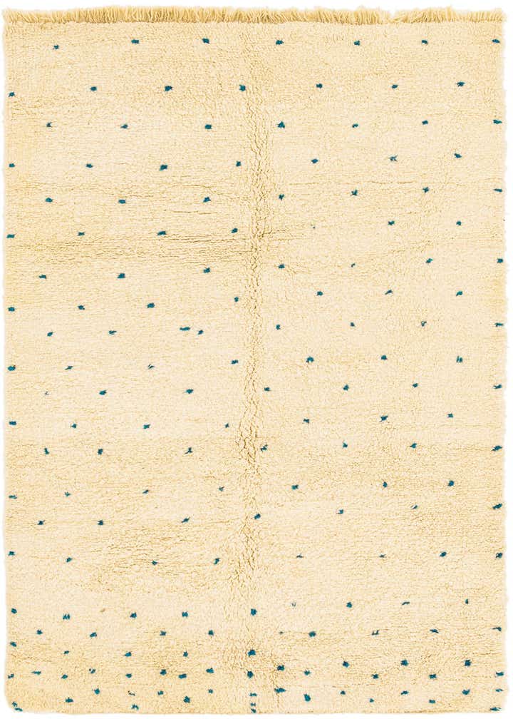 5' 4 x 8' 4 Hand Knotted Moroccan Wool Rug