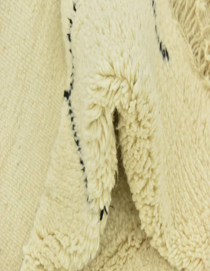 Detail image of 6' 4 x 10'  Hand Knotted Moroccan Wool Rug