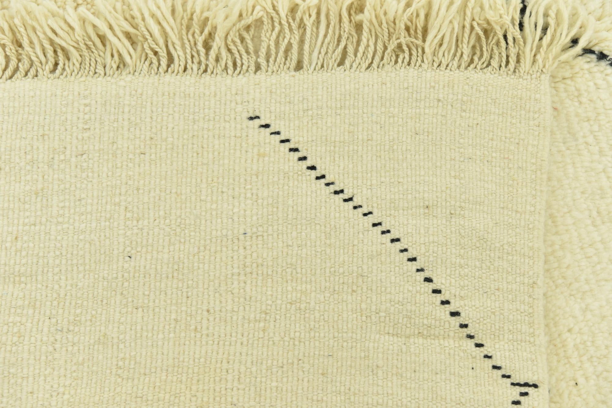 6' 4 x 10' Hand Knotted Moroccan Wool Rug
